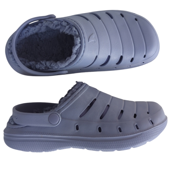 Rugged Shark Fleece Lined Clogs Big Girls 4 Purple - Picture 1 of 14